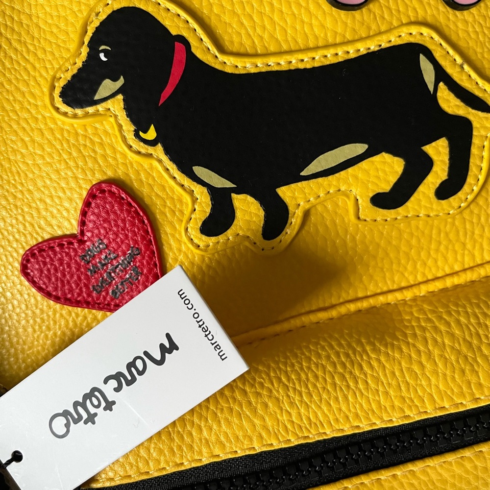 Marc Tetro  dachshund, mini bag backpack wallet great for dog lovers new attacks - Picture 7 of 13